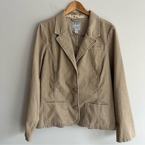 Old Navy Y2K Women's Beige Corduroy Blazer XXL